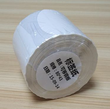 可移铜版纸不干胶标签 (可重复粘贴,可撕破)