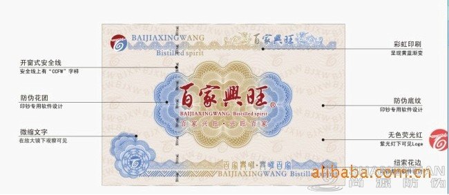 版纹防伪标签技术主要特点